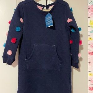Hatley Quilted Pom Pom Dress NWT 4T